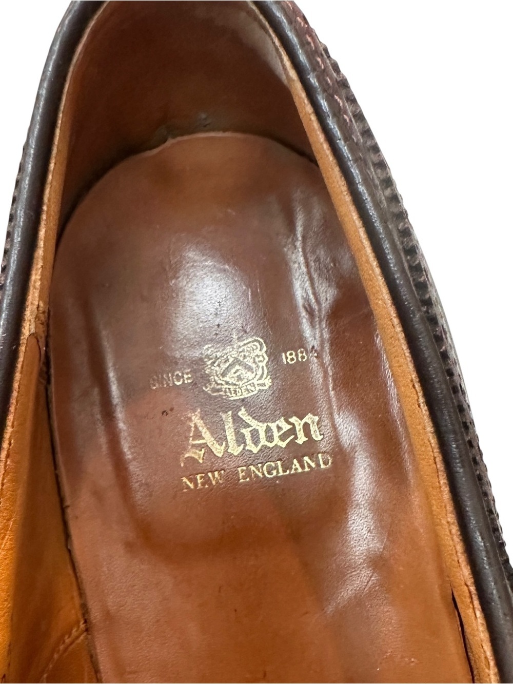 Alden 908 Medallion Perf Tip Bal Oxford Burgundy Calf Hampton Last 12.5 AA/B USA - Picture 6 of 10